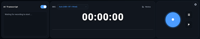 UltraNotes Main UI